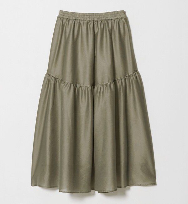 UNITED ARROWS green label relaxing「シアー ラウンド キリカエ ギャザー スカート」|フレア|