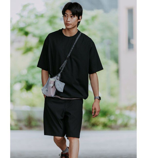 UNITED ARROWS green label relaxing「Dot Air ドローコード クルーネック 半袖 Tシャツ -ストレッチ-」|Tシャツ・カットソー|
