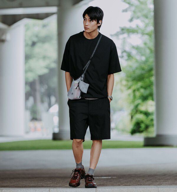 UNITED ARROWS green label relaxing「Dot Air ドローコード クルーネック 半袖 Tシャツ -ストレッチ-」|Tシャツ・カットソー|