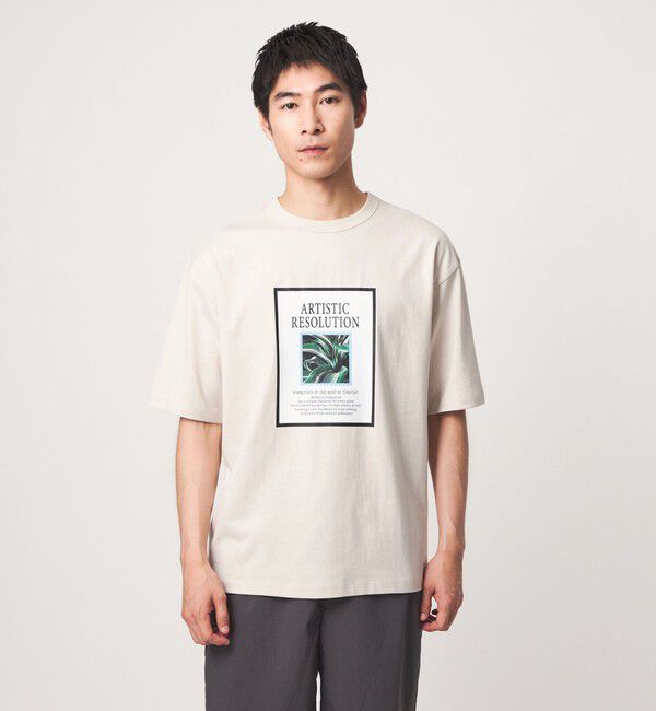 UNITED ARROWS green label relaxing「＜Phospho Graphica＞グラフィック 半袖 Tシャツ カットソー」|Tシャツ・カットソー|NATURAL