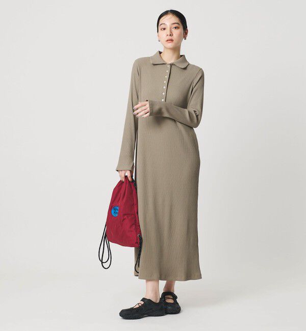 BEAUTY&YOUTH UNITED ARROWS「【WEB限定】ポロカラー リブワンピース」|ワンピース|MOCA