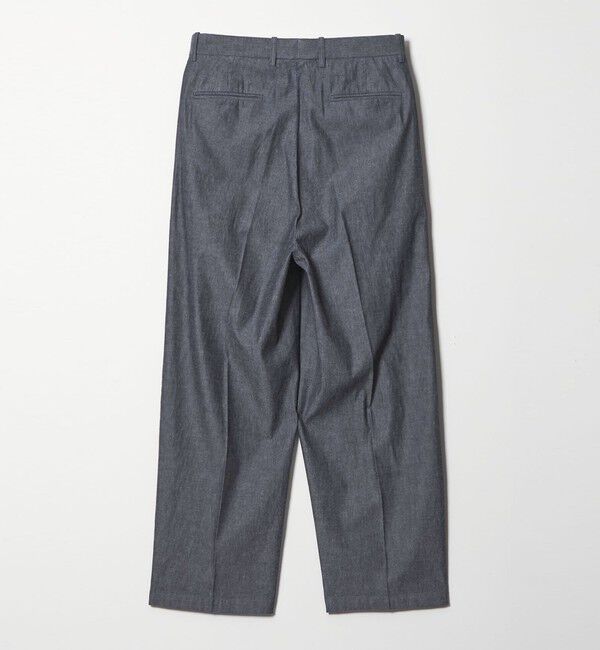 STEVEN ALAN「＜Steven Alan＞ デニムシャンブレー イン ツープリーツ ドレス トラウザーズ」|スラックス|