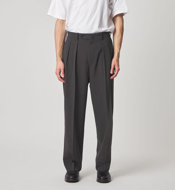 STEVEN ALAN「＜Steven Alan＞ TW サッカー イン ツープリーツ ドレス トラウザーズ」|スラックス|