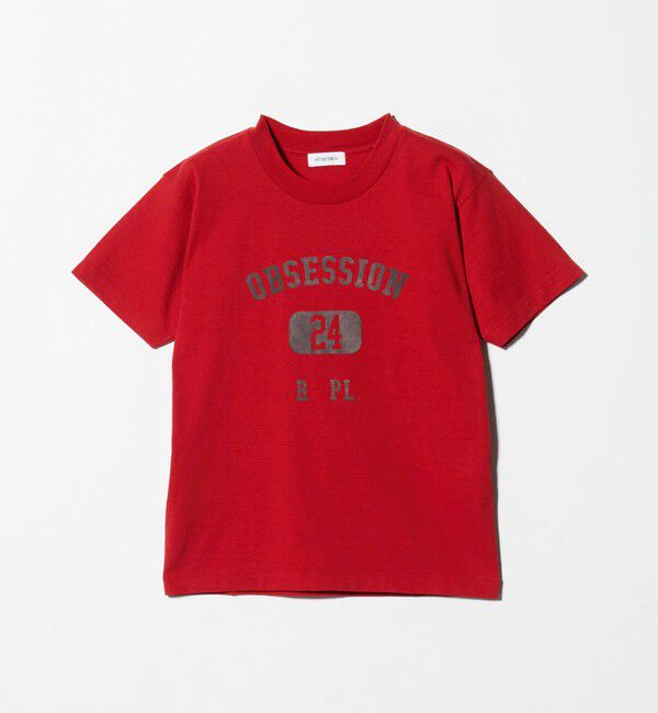ATTISESSION「＜ATTISESSION＞OBSESSION フロッキーロゴ Tシャツ」|Tシャツ・カットソー|RED