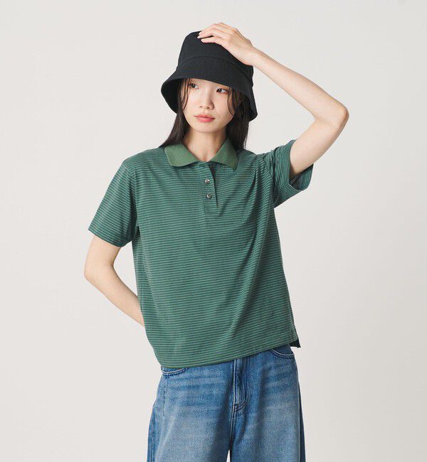 BEAUTY&YOUTH UNITED ARROWS「コットンポリエステル ボーダー ポロシャツ」|ポロシャツ|