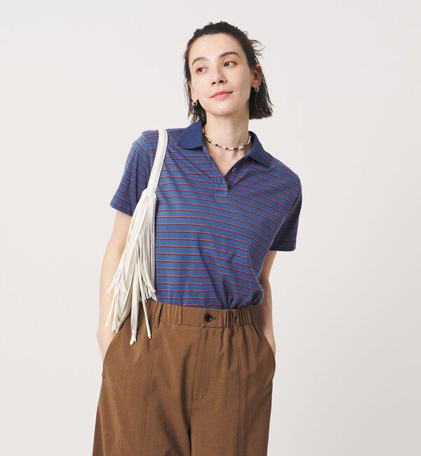 BEAUTY&YOUTH UNITED ARROWS「コットンポリエステル ボーダー ポロシャツ」|ポロシャツ|