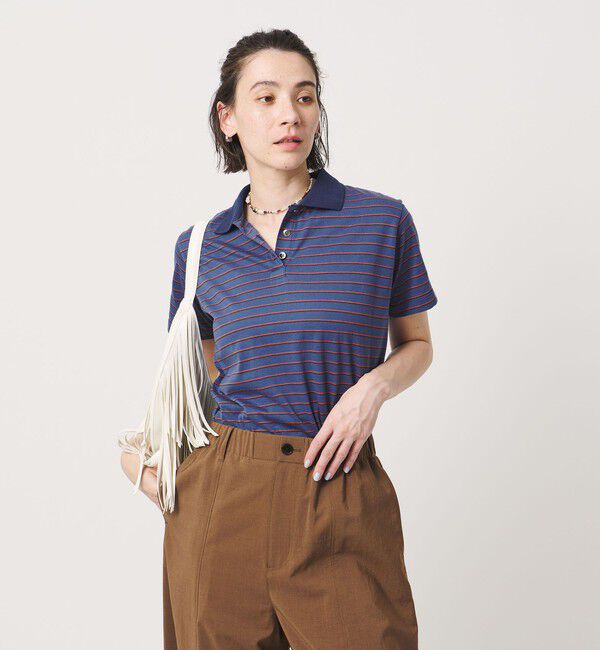 BEAUTY&YOUTH UNITED ARROWS「コットンポリエステル ボーダー ポロシャツ」|ポロシャツ|