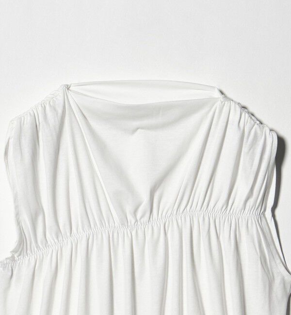 BEAUTY&YOUTH UNITED ARROWS「【WEB限定 Wardrobe DAILY MINIMAL】シャーリング ノースリーブトップス」|Tシャツ・カットソー|