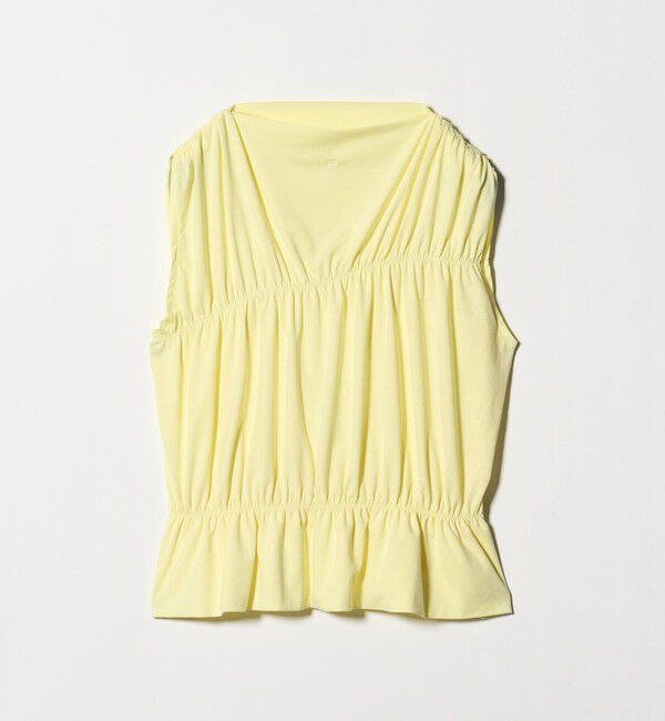 BEAUTY&YOUTH UNITED ARROWS「【WEB限定 Wardrobe DAILY MINIMAL】シャーリング ノースリーブトップス」|Tシャツ・カットソー|