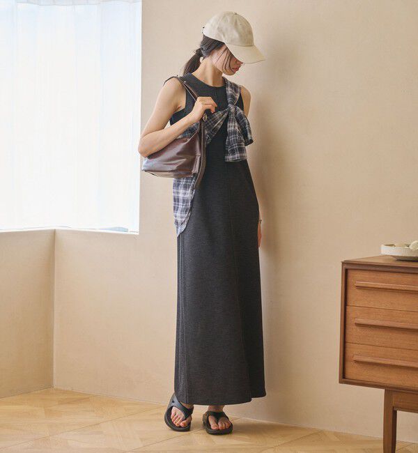 BEAUTY&YOUTH UNITED ARROWS「ポリエステル アメリカンスリーブ ワンピース」|ワンピース|