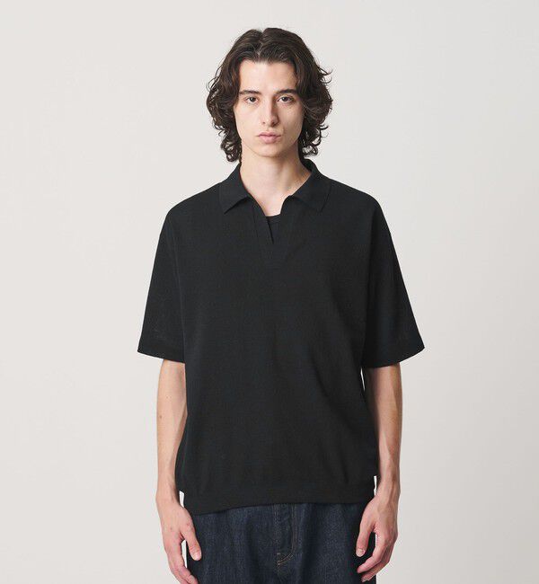 BEAUTY&YOUTH UNITED ARROWS「KNITEE リネンブレンド ミラノ スキッパー ニット Tシャツ ウォッシャブル」|ニット・セーター|