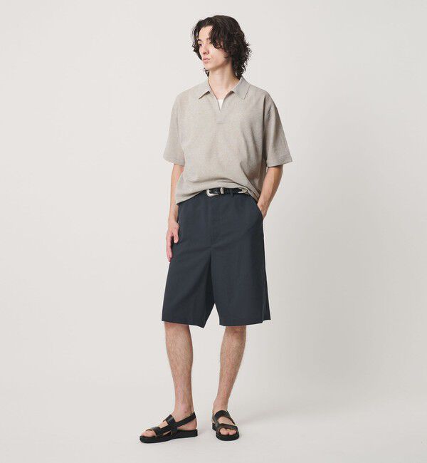 BEAUTY&YOUTH UNITED ARROWS「KNITEE リネンブレンド ミラノ スキッパー ニット Tシャツ ウォッシャブル」|ニット・セーター|