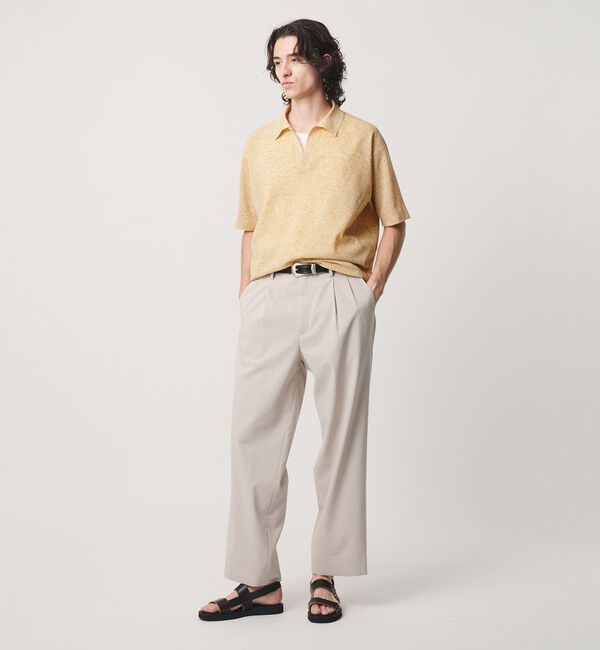BEAUTY&YOUTH UNITED ARROWS「KNITEE リネンブレンド ミラノ スキッパー ニット Tシャツ ウォッシャブル」|ニット・セーター|