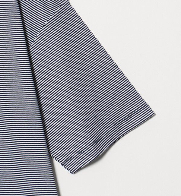 BEAUTY&YOUTH UNITED ARROWS「クール デオドラント クルーネック ボーダー Tシャツ 接触冷感 抗菌防臭」|Tシャツ・カットソー|