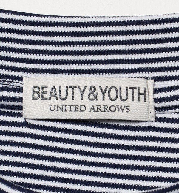 BEAUTY&YOUTH UNITED ARROWS「クール デオドラント クルーネック ボーダー Tシャツ 接触冷感 抗菌防臭」|Tシャツ・カットソー|