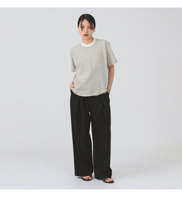 Ray BEAMS 「DANTON / ストライプ ポケット Tシャツ」|Tシャツ・カットソー|