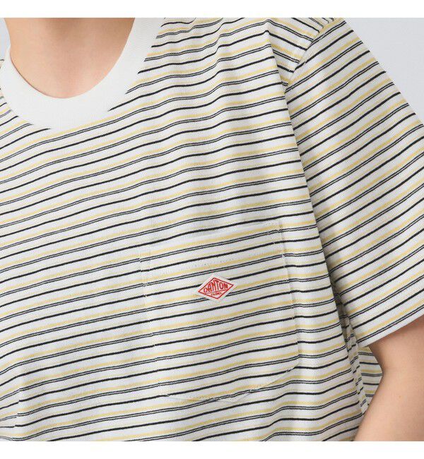 Ray BEAMS 「DANTON / ストライプ ポケット Tシャツ」|Tシャツ・カットソー|