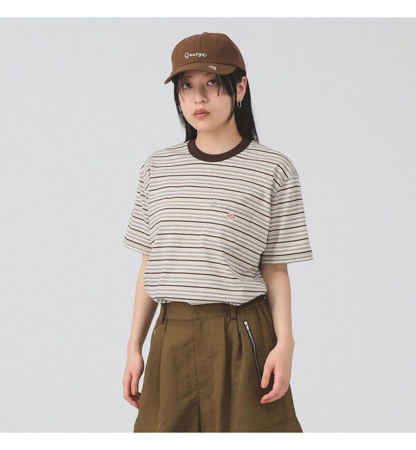 Ray BEAMS 「DANTON / ストライプ ポケット Tシャツ」|Tシャツ・カットソー|