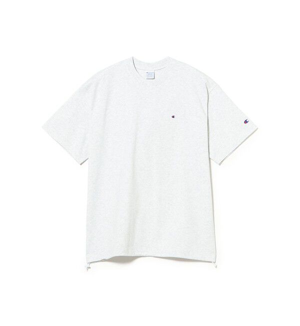 BEAMS「BEAMS｜【別注】Champion / Fake In T-Shirt｜オーバーサイズ｜チビロゴ｜ドライな着心地」|Tシャツ・カットソー|