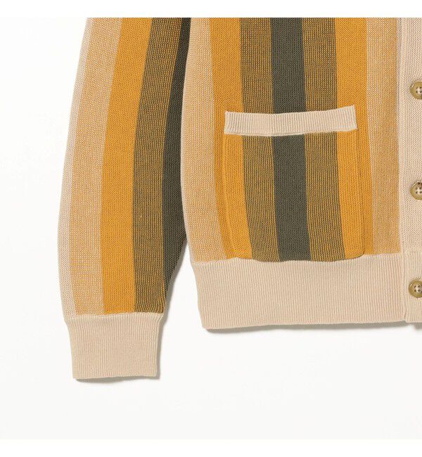 BEAMS PLUS「Cardigan Multi Stripe」|ニット・セーター|