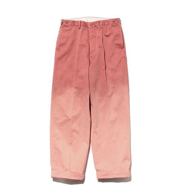 BEAMS PLUS「IVY Trousers Wide Twill Gradation Print」|チノ|