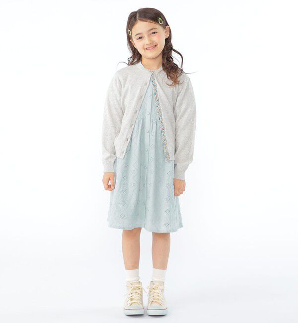 SHIPS KIDS「SHIPS KIDS:100～130cm / リバティ ボタン カーディガン」|カーディガン|