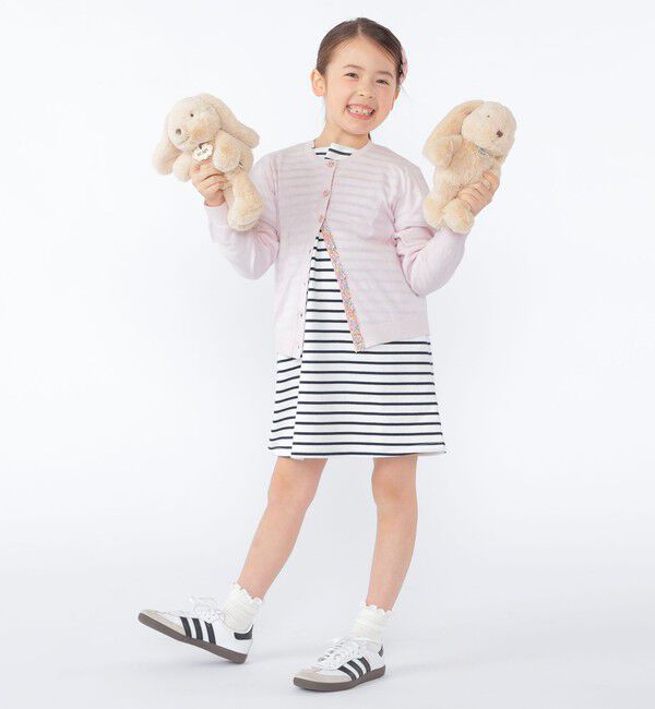 SHIPS KIDS「SHIPS KIDS:100～130cm / リバティ ボタン カーディガン」|カーディガン|