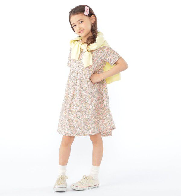 SHIPS KIDS「SHIPS KIDS:100～130cm / リバティ ボタン カーディガン」|カーディガン|