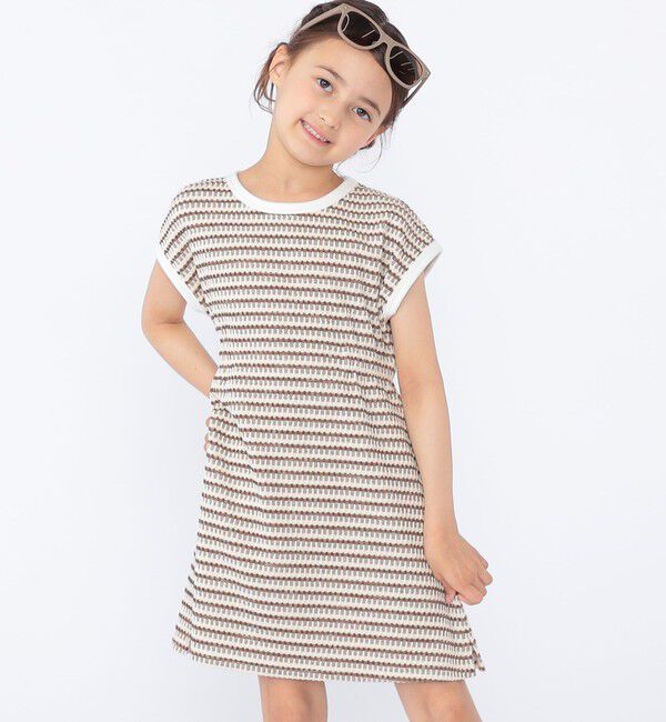 SHIPS KIDS「SHIPS KIDS:100cm～130cm / ジャカード ワンピース」|ワンピース|