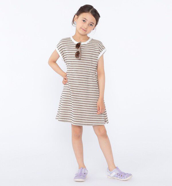 SHIPS KIDS「SHIPS KIDS:100cm～130cm / ジャカード ワンピース」|ワンピース|