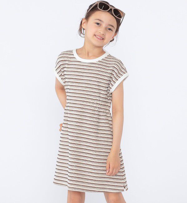 SHIPS KIDS「SHIPS KIDS:100cm～130cm / ジャカード ワンピース」|ワンピース|