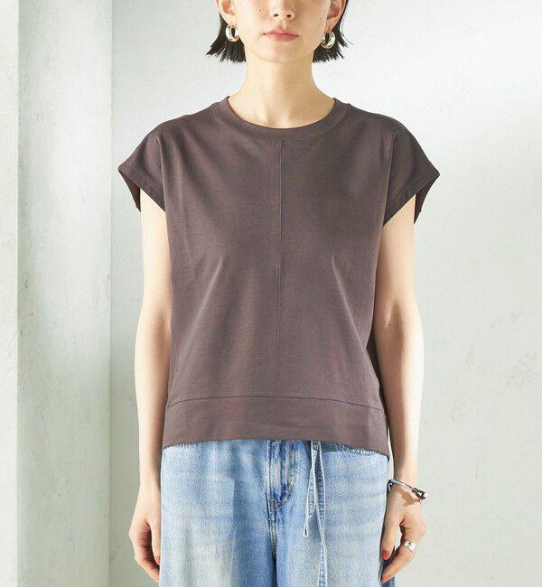 SHIPS for women「〈接触冷感/吸水速乾/洗濯機可能〉ハイゲージ ポンチ コクーン カットソー」|Tシャツ・カットソー|