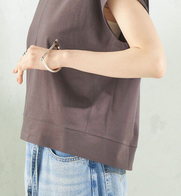 SHIPS for women「〈接触冷感/吸水速乾/洗濯機可能〉ハイゲージ ポンチ コクーン カットソー」|Tシャツ・カットソー|