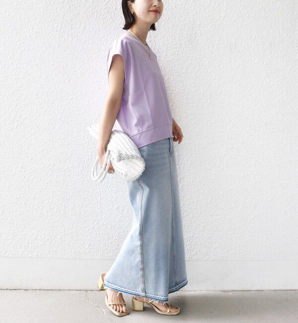 SHIPS for women「〈接触冷感/吸水速乾/洗濯機可能〉ハイゲージ ポンチ コクーン カットソー」|Tシャツ・カットソー|