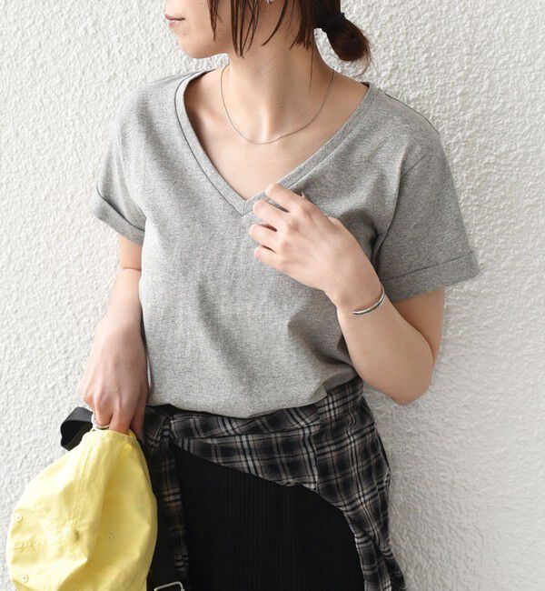 SHIPS Colors 「SHIPS Colors:〈汗染み防止・手洗い可能〉Vネック Tシャツ」|Tシャツ・カットソー|