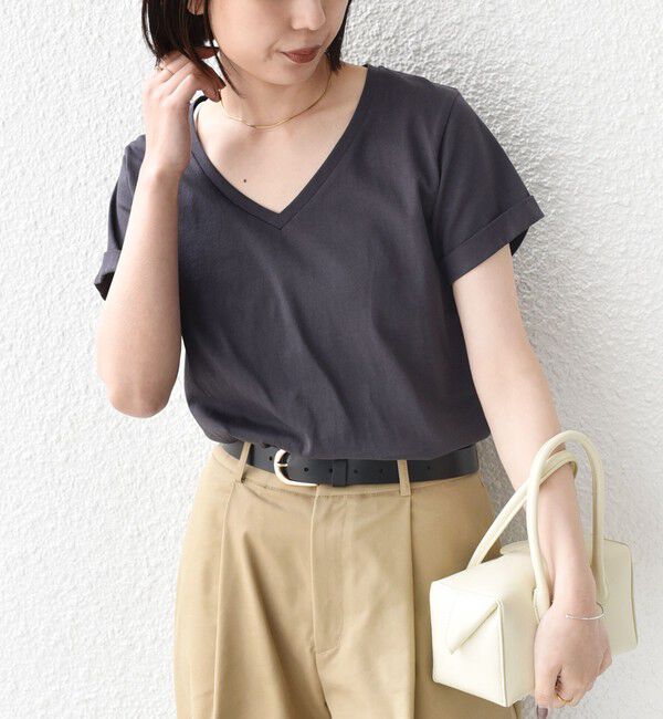 SHIPS Colors 「SHIPS Colors:〈汗染み防止・手洗い可能〉Vネック Tシャツ」|Tシャツ・カットソー|