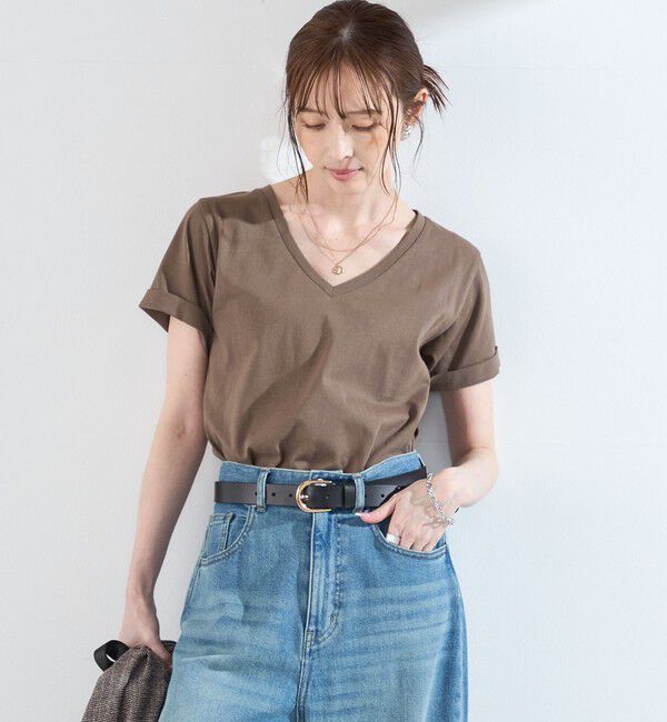 SHIPS Colors 「SHIPS Colors:〈汗染み防止・手洗い可能〉Vネック Tシャツ」|Tシャツ・カットソー|