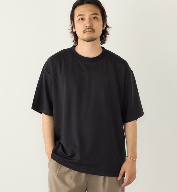SHIPS Colors 「【WEB限定】SHIPS Colors:Wフェイス ニット襟 Tシャツ◇」|Tシャツ・カットソー|