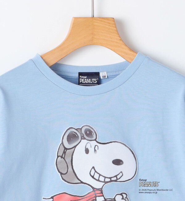 SHIPS KIDS「SHIPS KIDS:100～130cm / PEANUTS FA プリント ロングスリーブ Tシャツ」|Tシャツ・カットソー|