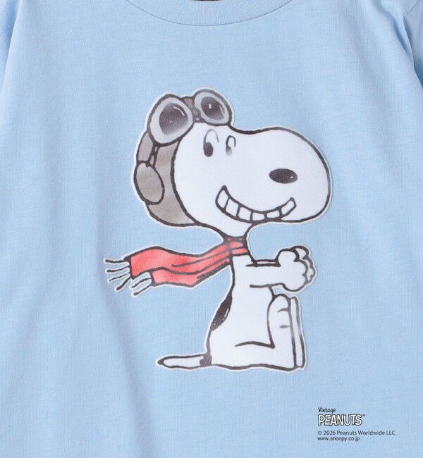 SHIPS KIDS「SHIPS KIDS:100～130cm / PEANUTS FA プリント ロングスリーブ Tシャツ」|Tシャツ・カットソー|