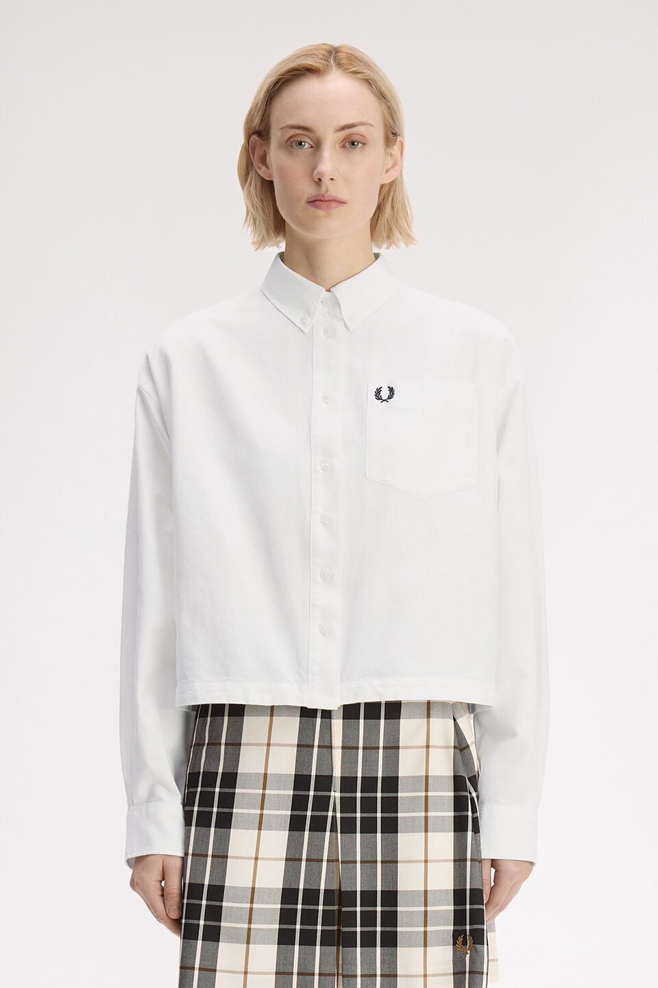 FRED PERRY 「Embroidered Placket Shirt／刺繍プラケットシャツ」|シャツ・ブラウス|