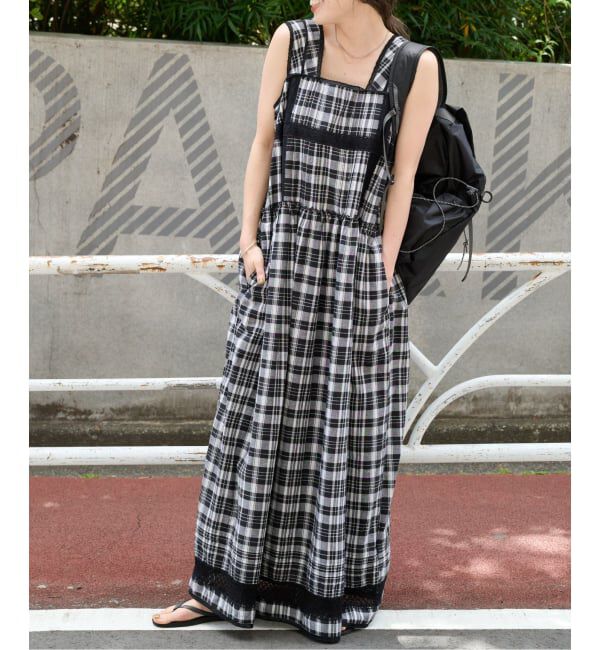 OUTDOOR PRODUCTS Usual Things「コットンローンレーストリムワンピース」|ワンピース|