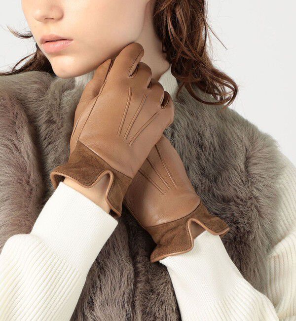 TOMORROWLAND GOODS「GALA GLOVES スエードコンビグローブ 」|手袋|