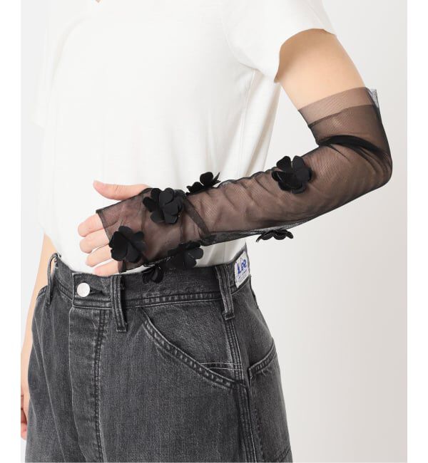  「MARGE 別注 TULLE FLOWER GLOVES：手袋」|手袋|