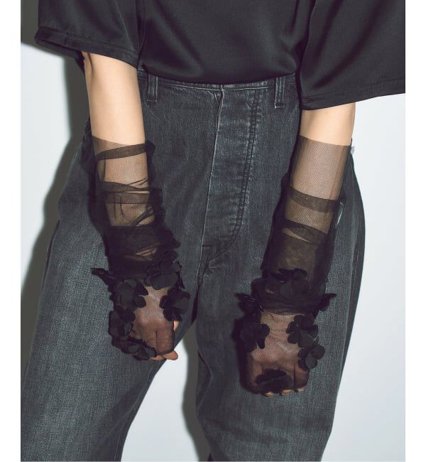  「MARGE 別注 TULLE FLOWER GLOVES：手袋」|手袋|