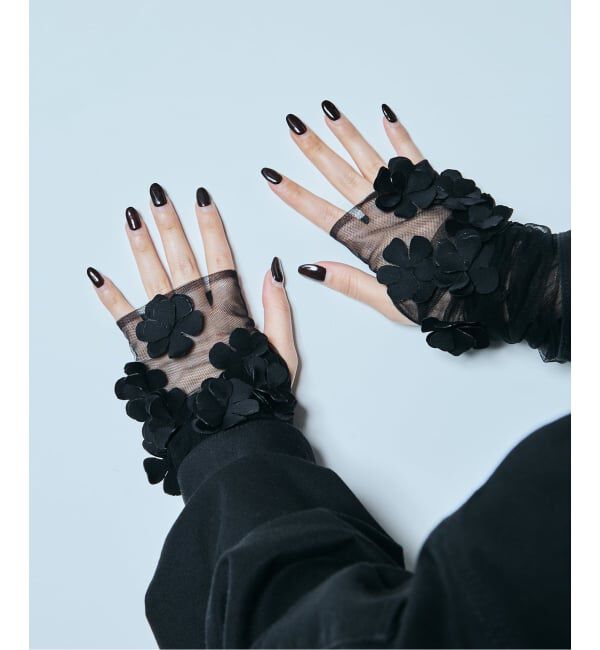  「MARGE 別注 TULLE FLOWER GLOVES：手袋」|手袋|