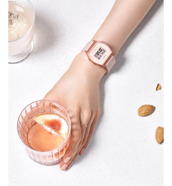 HIROB「Web限定 CASIO LW-204-4AJF Pink」|腕時計|