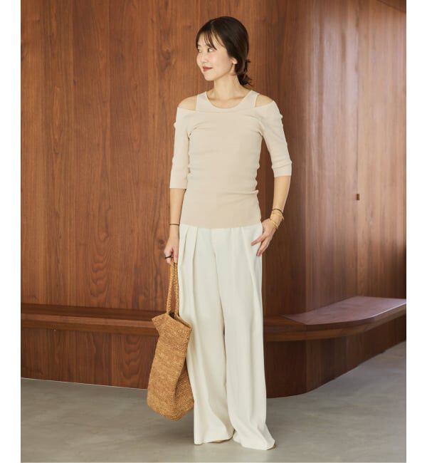 Plage「layered rib ニットT」|ニット・セーター|