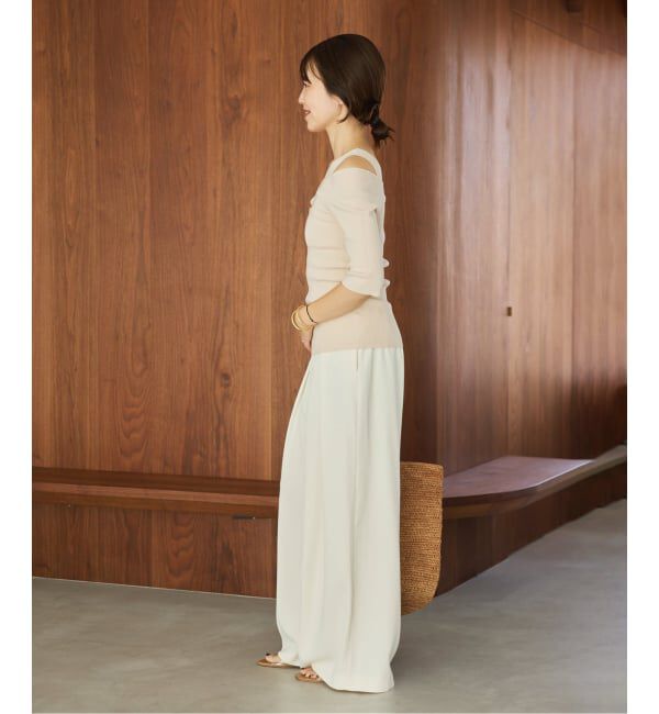 Plage「layered rib ニットT」|ニット・セーター|