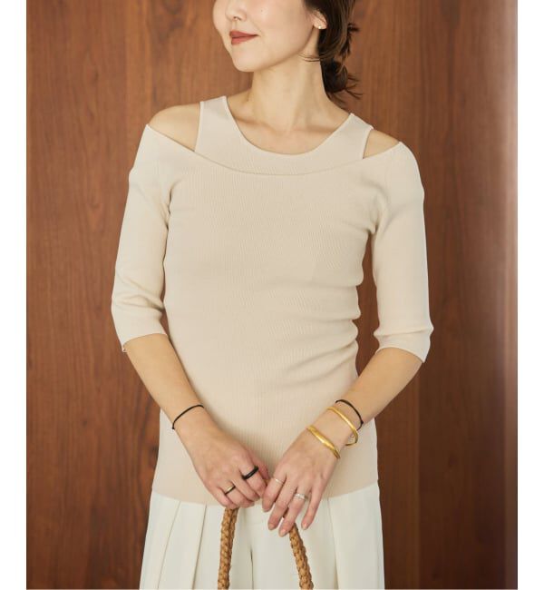 Plage「layered rib ニットT」|ニット・セーター|